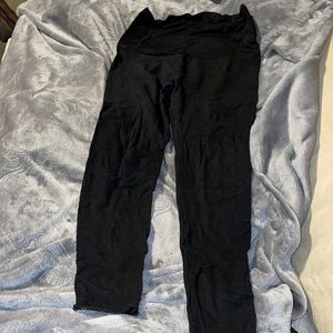 Be Maternity Womens Black Leggings Size M